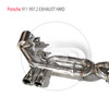 HMD Stainless Steel Material Exhaust System Performance Catback Is Suitable For Porsche 911 997.2 Auto Modification