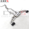 CEES ss304 Catback Exhaust For Porsche Cayenne 958 3.0T 2011-2017 Escape Racing exhaust system with valve exhaust muffers