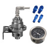 Adjustable Fuel Pressure Regulator with Gauge Kit 7 Colors Aluminum Vehicle Refitting Fuel Supercharger