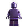 DIY Minifiginglys Imitation Alloy Electroplating Silver Man Bulk Doll Compatible 9686 Wedo Technical Building Blocks Bricks Toys