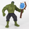 LED Thanos Black Panther Kids marvel Captain America Thor lron Man Hulk Avengers action Figure toys Model DOll PVC 16CM