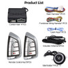 12V Car Engine Ignition Start Stop Button System Keyless Entry Push Start System Car Alarm with Remote Starter Car Accessories