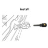 2PCS Rear Windscreen Wiper Nozzle Washer Jet For VW Skoda Audi Seat Replacement 3B9955985A 3B9 955 985 A Auto Accessories