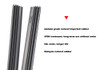 2pcs High Quality Boneless Rubber Car Wiper Blade refill Strips Windscreen 6mm 14"16"17"22"24"26"28" Windshield car accessories