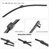 Car Windshield Wiper Blades Universal Soft Double Layer Rubber Frameless Bracketless Brushes Accessories Windscreen Window Front