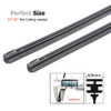Auto Insert Rubber Strip Windshield Wiper Blade Refill Universal Replacement Refills Soft 6mm / 8mm 14" 16" 22" 24" 26"