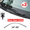 Auto Insert Rubber Strip Windshield Wiper Blade Refill Universal Replacement Refills Soft 6mm / 8mm 14" 16" 22" 24" 26"