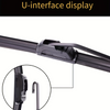 1Pc Car Wiper Blades Universal U-type Soft Rubber Boneless Wiper Durable Reduce Noise Automotive Wiper 16" 18" 19" 21" 22" 24"