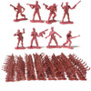 100Pcs 4.5cm Plastic Soldier Toys Static Small Soldier Person Military Model Building Kits Children Toys Wholesale Mixed Batch