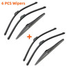 3PCS Car Wiper for Great Wall FLORID 2008-2011 Front Rear Windshield Windscreen Wiper Blade Rubber Accessories