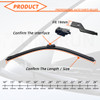 Car Front Windshield Wipers For Fiat 500 500C 2009-2016 Wiper Blade Rubber 24"+14" Car Windshield Windscreen Accessories