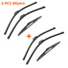 3PCS Car Wiper for Hyundai i30 Hatch N 2018-2024 Front Rear Windshield Windscreen Wiper Blade Rubber Accessories