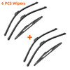 3PCS Car Wiper for Renault Laguna 2 Estate Combi 2001-2007 Front Rear Windshield Windscreen Wiper Blade Rubber Accessories