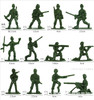 100pcs/lot Hot Bag Soldier Toys 12 stype Static Small Soldier Person Military Model Children Toys Wholesale Mixed Batch