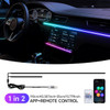 Car LED Ambient Light USB 64 Colors Acrylic Strips 110cm Full Colors RGB Car Interior Hidden App Remote Control Atmosphere Lamp