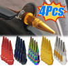 1/4Pcs Bullet Valve Caps Car Motorcycle Wheel Tire Valve Caps Dustproof Cover 45mm Spiked Valve Caps Auto Exterior Accessories