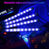 Neon 36 48 72 LED Car Interior Ambient Foot Light with USB Wireless Remote Music APP Control Auto RGB Atmosphere Decorative Lamp
