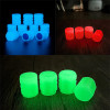 Luminous Valve Caps Fluorescent Red Night Glowing Car Motorcycle Bicycle Wheel Styling Tyre Hub Universal Cap Decor 20Pcs