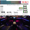 Universal Symphony Car Ambient Lights 64 RGB Car Interior Acrylic Light Guide Fiber Optic Car Decoration Atmosphere Light 18 in1