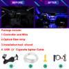 Neon Car LED Interior Lights RGB Ambient Light Fiber Optic Kit With APP Wireless Control LED Auto Atmosphere Decorative Lamp