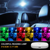 BLALION Car LED Touch Light Wall Reading Lamp Magnet Base Car Ceiling Light Ambient Mood Interior Lighting USB Rechargeable Lamp