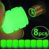 Car Luminous Tire Valve Caps Fluorescent Night Glowing Motorcycle Bicycle Bike Wheel Tyre Hub Valves Stem Cap Decor
