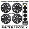 4PCS 19 Inch Hub Cap for Tesla Model Y 2024 Wheel Hubcap Performance Replacement Right&Left Wheel Cap Full Rim Cover Accessories