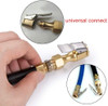 Car Tire Air Chuck Inflator Pump Valve Connector Clip-on Adapter Brass 8mm Tyre Wheel