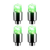 4Pcs Colorful LED Wheel Lights Car Tire Valve Caps Neon Light Bulb Universal Car Motorcycle Bicycle Valve Cover Auto Exterior