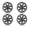 4PCS Blade Symmetry Design Hub Cap Fit for 2021-2023 Tesla Model Y 19 Inch Wheel Cover Replacement Retrofit Parts Full Cover