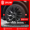 4Pcs For Tesla Model Y 19 Inch Automobile Hubcap Wheel Cover Performance Replacement Retrofit Parts Full Cover Accessories