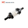 8mm CNC Aluminum Alloy Glass Motorcycle Gas Fuel Gasoline Oil Filter Moto Accessories for ATV KTM Honda Kawasaki YAMAHA SUZUKI