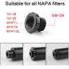 Hot Sale！ 5/8-24 To 1/2-20 To M14 Car Fuel Filter Barrel Thread Adapter For NAPA 4003 WIX 1PC Distount