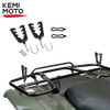 Quad Bike Single Bow Rack Holder Firearm Shooting V-Grip Single Handlebar Cushioned Rack VFGH Motorbike ATV UTV Golf Car Scooter