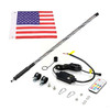 Colorful 1/2ft Car Decoration Off-Road Motorcycle Light Lights Antenna UTV ATV Whip Flagpole Navigation Flag Led Spriral Wi E6E1