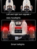 60V Electric Tricycle Lithium Battery Vehicle 75Km Range Motorcycle with LED Light