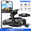 FONDIM Car Dash Cam 4 Channel A99 FHD 1080P for Car DVR 360°Auto Video Recorder with Night Vision WiFi Support 256GB