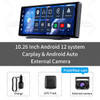 OBDPEAK T30 Car DVR Rearview Mirror Camera WIFI Android 12 Dash Cam GPS Navigation Carplay Android Auto Ai Screen Video Recorder