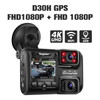 4K 2160P WIFI GPS Logger Dual Lens Car DVR Novatek 96663 Chip Sony image Sensor Night Vision Dual Camera Dash Cam Recorder D30H