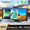 10.26" 4K Dash Cam ADAS Wireless CarPlay Android Auto Car DVR 5G WiFi GPS Navigation Rearview Camera Dashboard Video Recorder