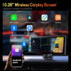 OBDPEAK T20 10.26" Dash Cam Rearview Camera Carplay & Android Auto Smart Player GPS Navigation Car DVR FM Mirror Monitor
