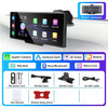 10.26" Car DVR Carplay Android Auto Dashcam 4K 3840*2160 Front And 1080P Rear Camera Voice Control BT FM GPS Recorder Dual lens