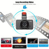 Hd Dashcam Wireless WiFi Connection Front and Rear Dual Lens with Reverse Video Car Black Box