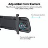 Grandnavi 4K Car DVR Mirror camera for car touch screen Dash cam Recorder Dual Lens Night Version Carplay Android Auto 9.66 inch