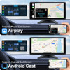 10" Touch Screen WiFi Wireless Apple Carplay and Android-Auto Car GPS Multimedia Monitor with AHD1080P Car Camera for Truck/Bus