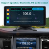 10" Touch Screen WiFi Wireless Apple Carplay and Android-Auto Car GPS Multimedia Monitor with AHD1080P Car Camera for Truck/Bus