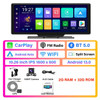 Universal 10.26" Portable 4K Car Dash Cam Android 13 System Wireless Carplay&Android Auto 5G WIFI GPS BT AUX FM Camera Recorder