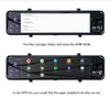 12 Inch Car Rearview Mirror Camera 4G Android 8.1 Dash Cam 4G RAM 32G ROM GPS Navigation ADAS AUTO Video Recorder WiFi DVR