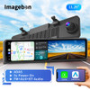 11.26" 4K Dash Cam Wireless CarPlay Android Auto ADAS AUX Car DVR WiFi GPS 24h Parking Monitor Rearview Mirror Camera Recorder 11.26" 4K Dash Cam Wireless CarPlay Android Auto ADAS AUX Car DVR WiFi GPS 24h Parking Monitor Rearview Mirror Camera Recorder