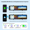11.26" 4K Dash Cam Wireless CarPlay Android Auto ADAS AUX Car DVR WiFi GPS 24h Parking Monitor Rearview Mirror Camera Recorder 11.26" 4K Dash Cam Wireless CarPlay Android Auto ADAS AUX Car DVR WiFi GPS 24h Parking Monitor Rearview Mirror Camera Recorder